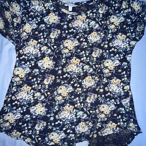 Lucky Brand Floral‎ Print Women's Top Size Small